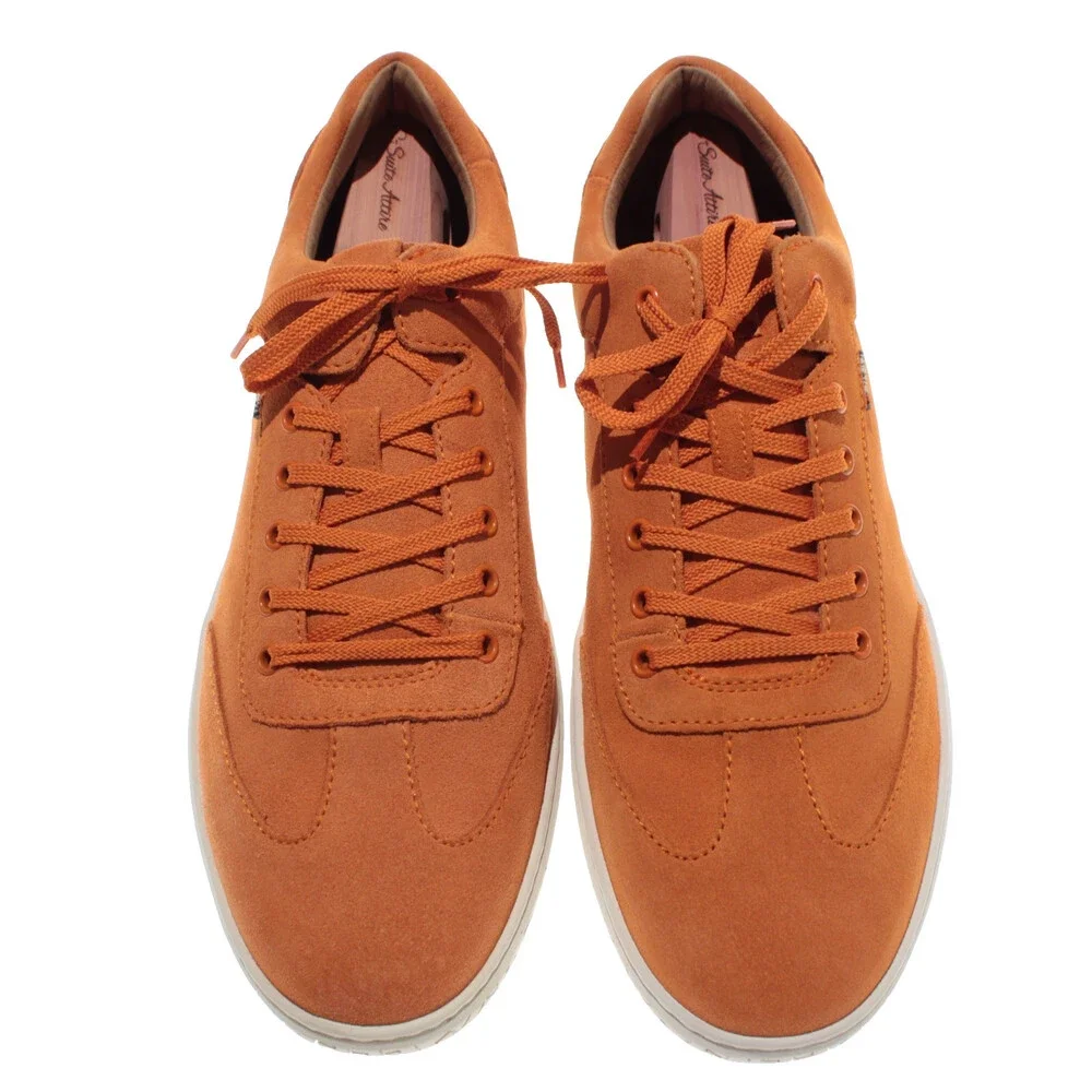 Piloti NWD Shift Lace Up Driving Shoes Size 13 US in Orange Suede